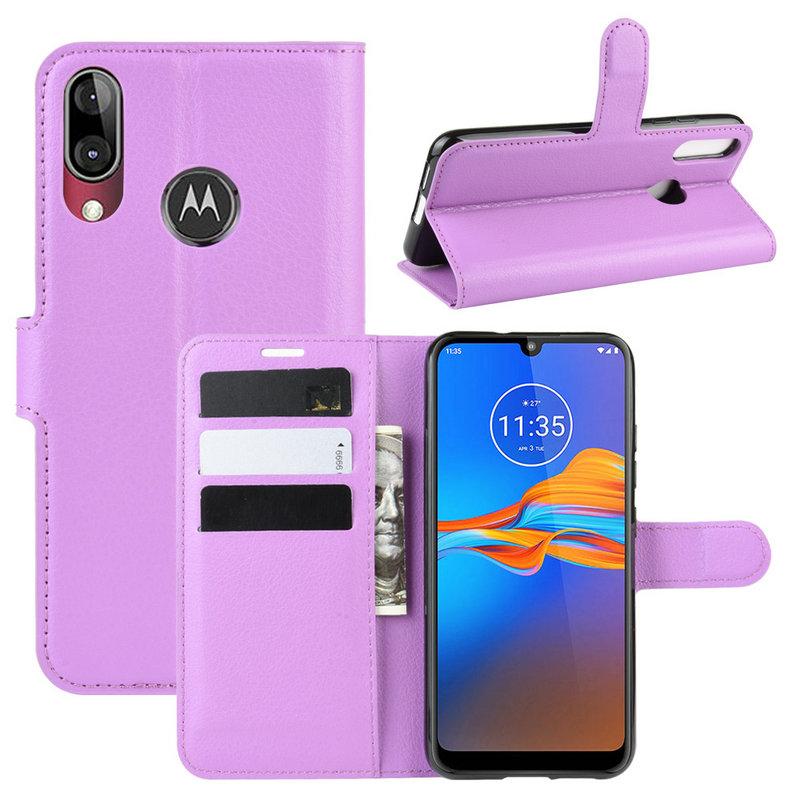 Чохол-книжка Litchie Wallet для Motorola Moto E6 Plus Violet