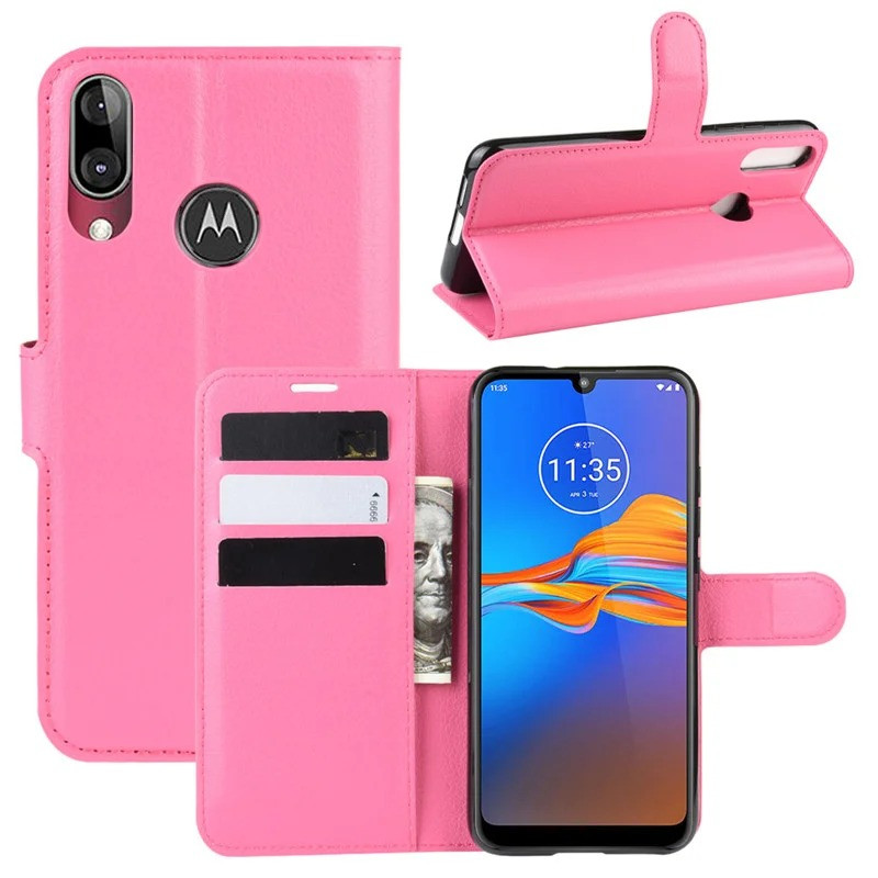 Чохол-книжка Litchie Wallet для Motorola Moto E6 Plus Rose