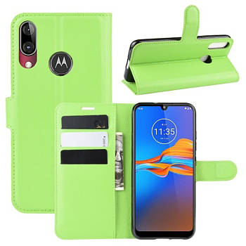 Чохол-книжка Litchie Wallet для Motorola Moto E6 Green Plus