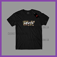 Футболка Levis 'Camo Batwing Logo' с биркой | Левайс | Черная