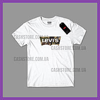 Футболка Levis 'Camo Batwing Logo' с биркой | Левайс | Белая