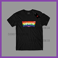 Футболка Levis 'Batwing LGBT Logo' с биркой | Левайс | Черная