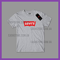 Футболка Levis 'Batwing Logo' с биркой | Левайс | Серая