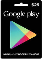 Google Play Gift Card 25$ (25 долларов) для Гугл Плей Маркета сертификат пополнения счета