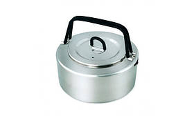 Чайник Tatonka H2O Pot 1.0L з нержавіючої сталі, сріблястий, легкий і стильний.