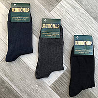 Шкарпетки чоловічі демісезонні гладкі бавовна Житомир, 41-45 розмір, асорті, 014-011