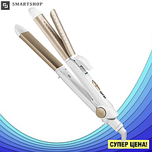 Плойка-утюжок для волосся Gemei GM-2961 2 в 1 - Мультистайлер з гофре для укладання волосся, фото 4