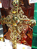 Хрест для церкви, ажурний складний з декором 1,5 м, фото 2