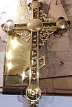 Хрест для церкви, ажурний складний із декором 1,5 м, фото 4