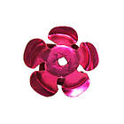 Набір 20 штук Паєтки 15 мм Троянди 3D Великі Малинові, Декор для Шиття та Біжутерії, фото 5