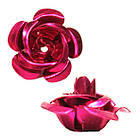 Набір 20 штук Паєтки 15 мм Троянди 3D Великі Малинові, Декор для Шиття та Біжутерії, фото 7