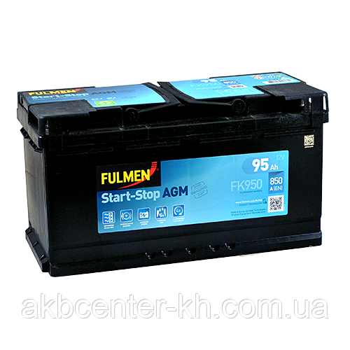 Автомобільний акумулятор FULMEN START-STOP AGM 6СТ-95Aз 850A R