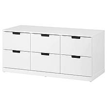 Комод NORDLI на 6 шухляд 120x54 см IKEA 292.394.97