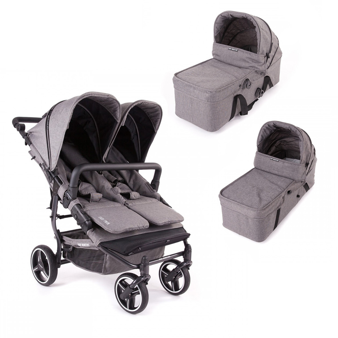 Універсальна коляска для двійні Baby Monsters Easy Twin SE