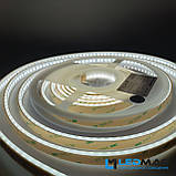 Світлодіодна стрічка RISHANG 2835/128 12Вт 24В IP67 10мм Нейтральний білий 4000К CRI90, фото 4