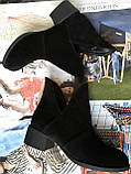 Jimmy Choo! жіночі демісезонні черевики, маленький зручний каблук натуральна шкіра, замш, фото 8