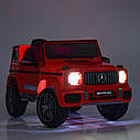 Дитячий електромобіль Джип M 4180 EBLR-1, Mercedes Benz G63, колеса EVA, сидіння шкіра, музика, світло, білий, фото 11