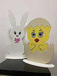 Декоративна фігурка зайця з фанери, (фигурка заяц), зайчик пасхальний Великодній Manific Decor, фото 4
