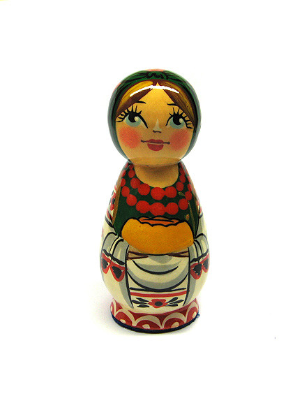 Статуетка декоративна з дерева Козачка Господарочка, фото 1