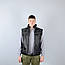 Чоловічий зимовий жилет Новатор, на флісі, тканина Oxford, колір - чорний, фото 7