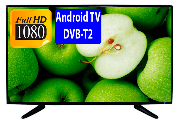 LED TV Телевізор 24" дюйма зі смартом FullHD + DVB-T2 + HDMI + USB + VGA