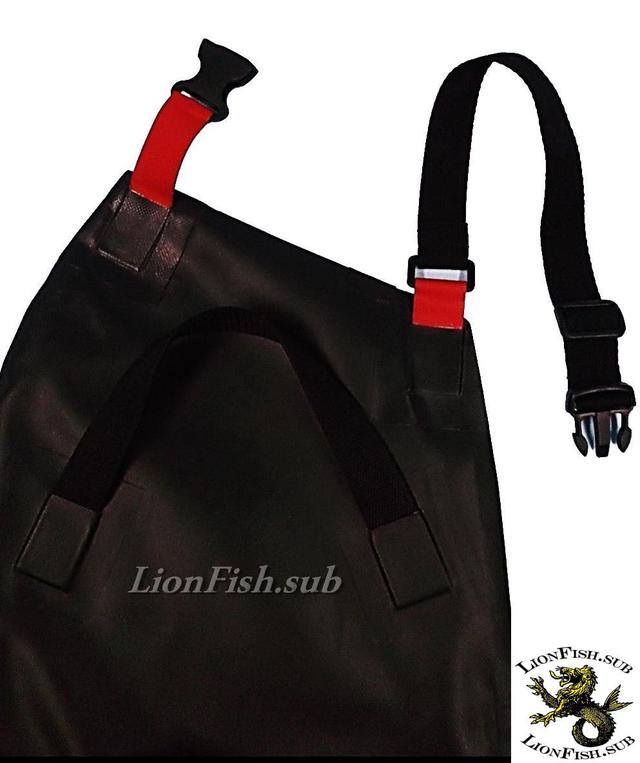 Сумка LionFish.sub для сбора Рыбы, Раков, Морепродуктов, нагрудный фартук «Питомза» (карман с правой стороны)