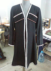 Черкеска серебристо-чорна