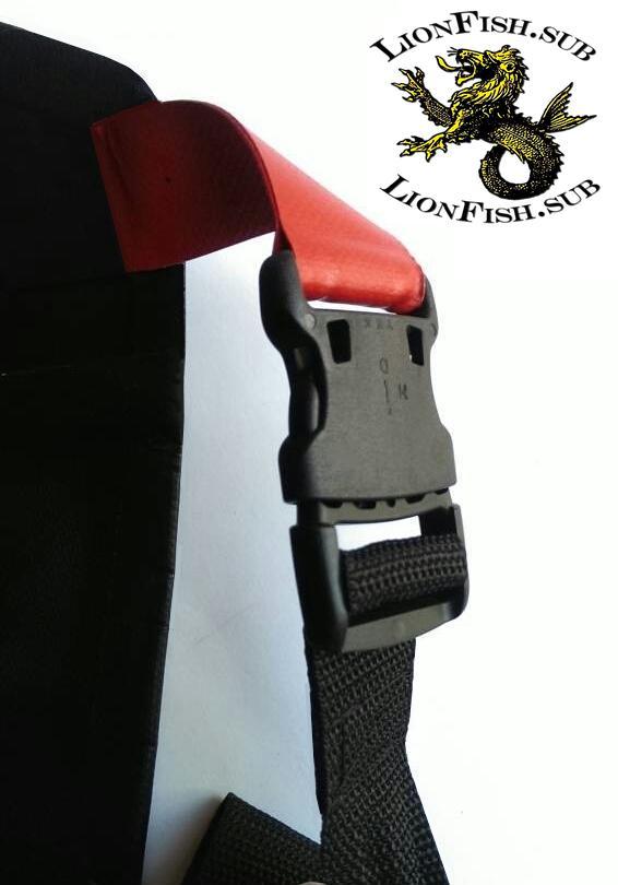 Сумка LionFish.sub для сбора Рыбы, Раков, Морепродуктов, нагрудный фартук «Питомза» (карман с правой стороны)