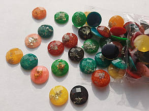 Клейові полудуси "Камушки" 14 мм 100 шт.