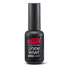 Uv/Led Top Shine Velvet No wipe (матовий оксамитовий топ із шимером без липкого шару) 8 мл. PNB