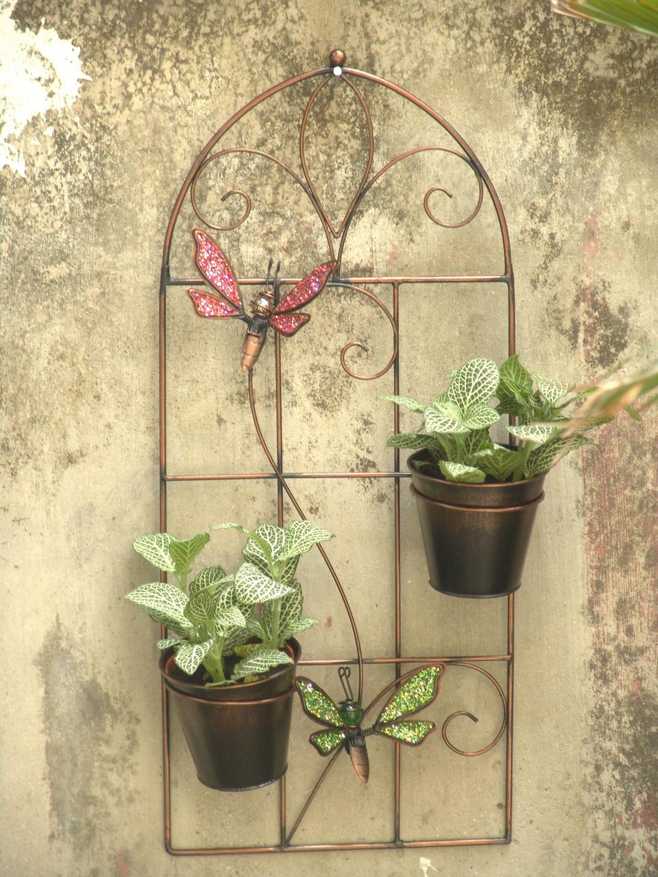 Декоративне підвісне панно з кашпо Engard Райські метелики 24.5х10х55 см BF-23