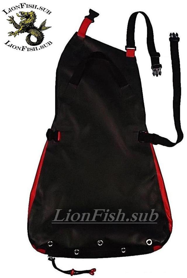 Сумка LionFish.sub для сбора Рыбы, Раков, Морепродуктов, нагрудный фартук «Питомза» (карман с правой стороны)