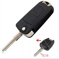 Корпус выкидного ключа для Opel (Опель) 2 - кнопки під переробку з прямого на викидний жало HU 100