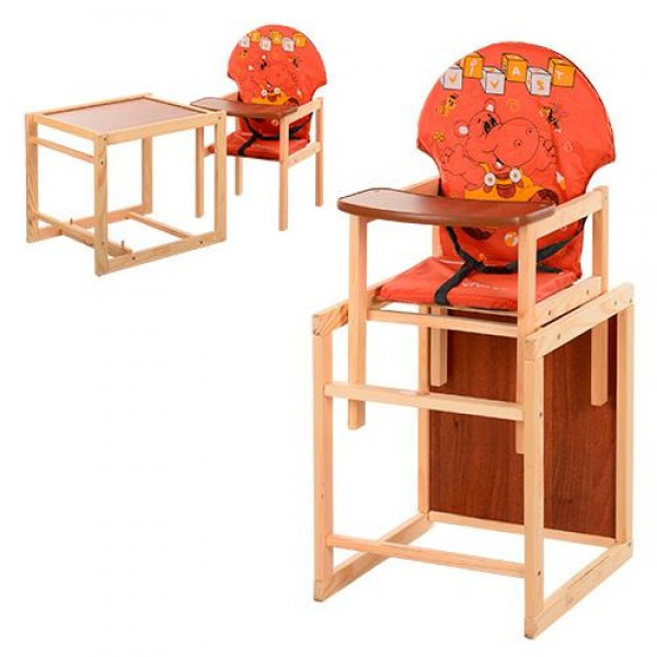 Детский деревянный стульчик для кормления M V-010-27-1 (ID#144291659 ...