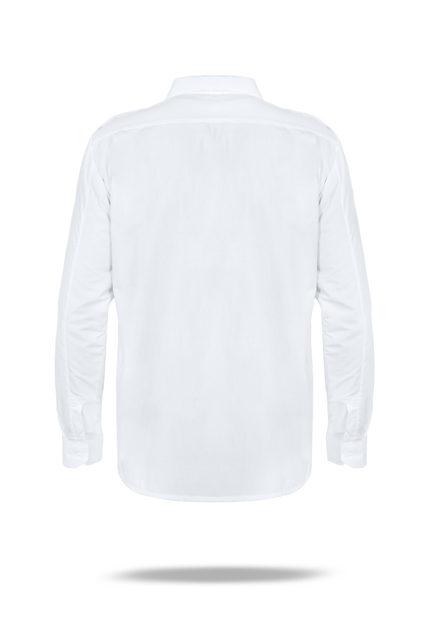 Рубашка форменная белая с длинным рукавом - фото 4 - id-p996129158
