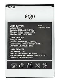 Акумулятор (АКБ) для Ergo A502 Aurum (Li-ion 3.8V 2500mAh) Оригінал Китай