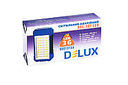 Світильник світлодіодний аварійний DELUX REL 101 (4V2.4Ah) 36 LED 4W 69x37x125, фото 3