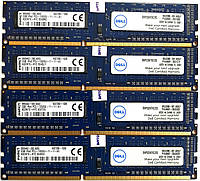 Комплект оперативной памяти Kingston DDR3 8Gb (4*2Gb) 1600MHz PC3 12800U 1R8 CL11 (KGDN7X-HYC) Б/У, фото 1