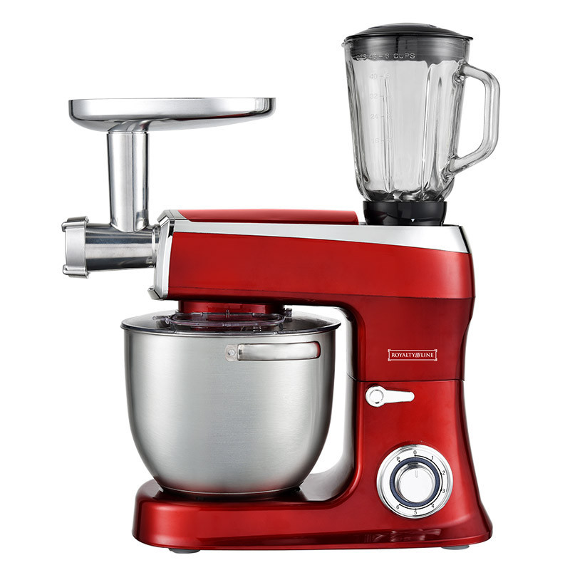 Кухонний комбайн 3в1 Royalty Line RL-PKM-2100BG Red 2100 Вт