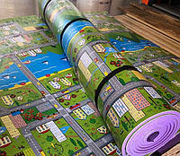 Детский игровой коврик Городок 2 м на 1,20 м 8 мм толщиной