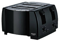 Тостер Adler AD 3211 на 4 скибочки, 1300 Вт