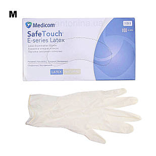 Рукавички латексні опудрені, M, 100 шт/уп