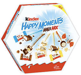 Kinder happy moments mini mix Мікс із 5 видів Цукерок 161g