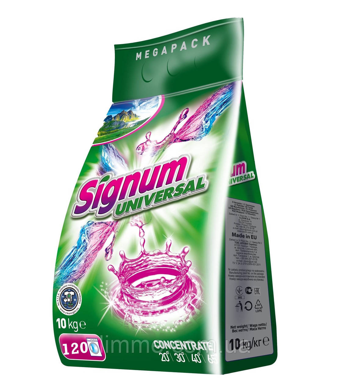 Порошок для прання Signum universal 10 кг