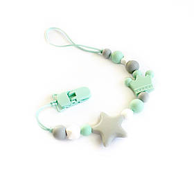 Тримач для пустушки, для соски силіконовий