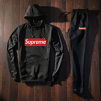 Спортивный трикотажный костюм Supreme logo с капюшоном | суприм