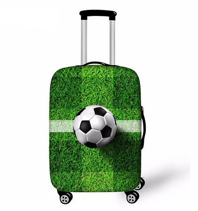 Чохол для валізи Футбол RunningTiger M Зелений з принтом