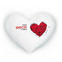 Світна подушка women's day біла