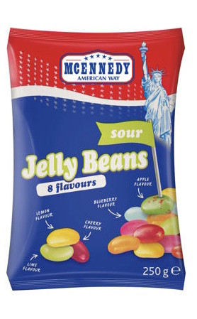 Mcennedy Jelly Beans Желейні Цукерки з кислими фруктовими смаками