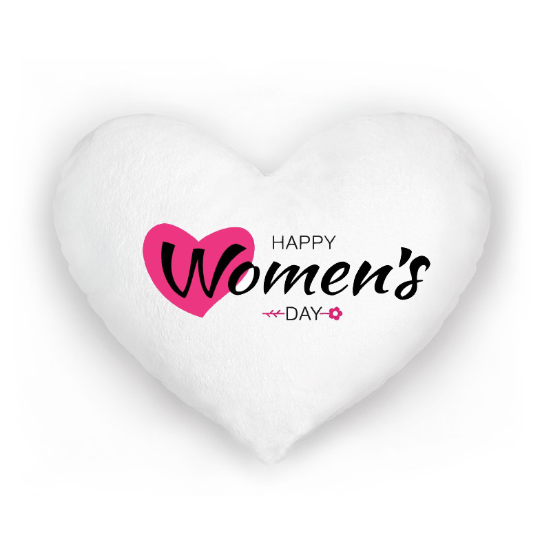Світна подушка Happy women's day біла